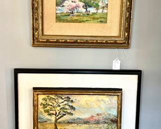 Oil paintings throughout the home