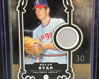 Nolan Ryan Game-Used Jersey Relic Card 2007 SP