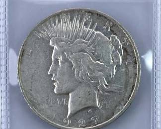 1927-D Peace Silver Dollar