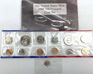 1996 US Mint Set w/ Exclusive 1996-W Dime
