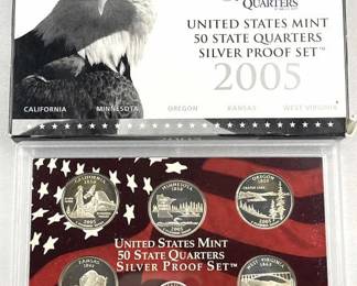 2005 90% Silver Quarter Proof Set