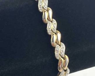 925 Silver Bracelet with Diamonds