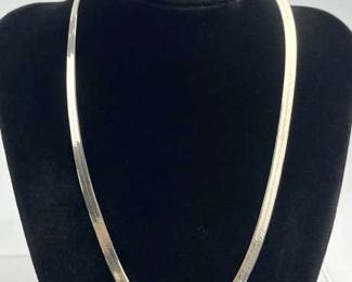 925 Silver Herringbone Necklace Chain
