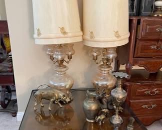 Mid Century lamps and furniture located on the first floor.