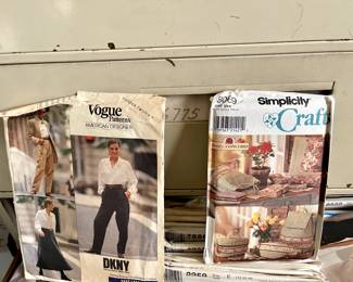 Hundred of vintage patterns all filed by number...