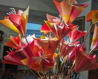 Origami flowers