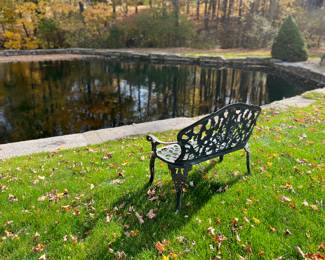 Wrought Iron Bench 
