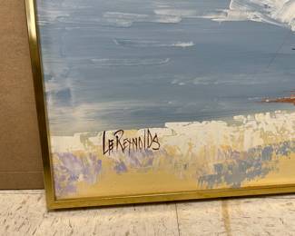 Original signed Lee Reynolds’s painting with original frame!