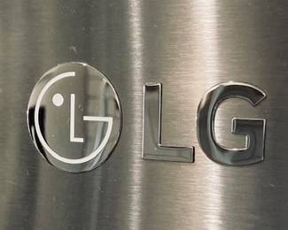 Stainless LG Refrigerator/Freezer. Mfg. 2022. Like New with Ice Maker.