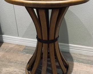 Vintage Boho Bent Wood Table.
