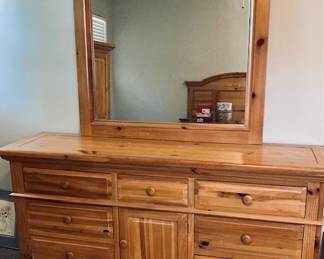 Broyhill Fontana Dresser and Mirror.