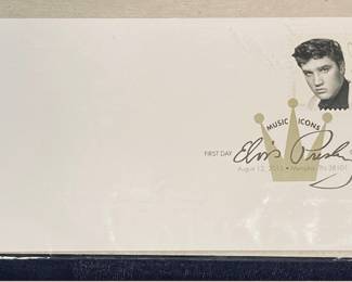 Elvis Presley Stamp First Day Issue 1st Cover August 12 2015 Music Icons.