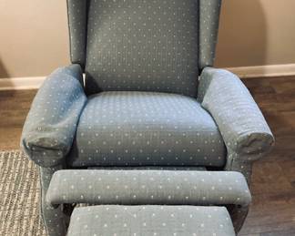 Reclining Wing Back Chair.