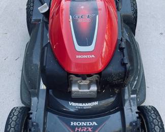 Honda HRX 21" Steel Deck Walk Behind Self Propelled Gas Mower with 4 way Clip Director and Electric Key Start. Awesome Machine!