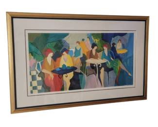 70" Itzchak Tarkay Signed Paris Café Serigraph