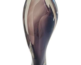 MN Artist Joseph W Becker Signed Glass Vase 1995