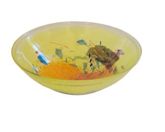 Kosta Boda Bertil Vallien Signed Art Glass Bowl