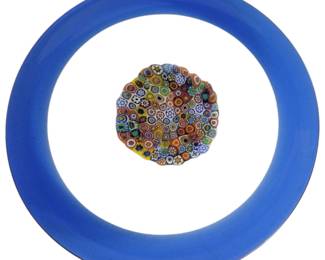 Glass Studio Murano Signed Art Glass Platter