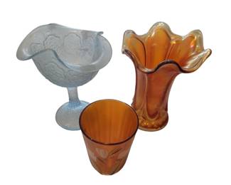 Antique Carnival Glass Etc