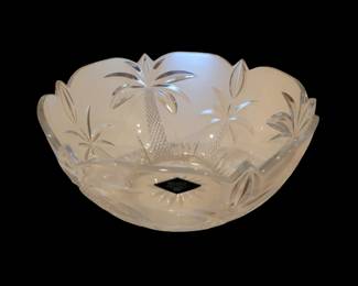 Shannon Crystal Palm Tree Bowl