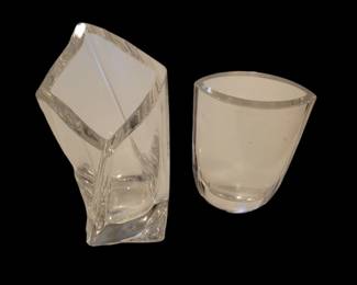 2 Kosta Boda Artist Signed Vases