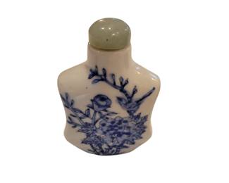 Antique Chinese Porcelain Jade Snuff Bottle