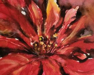 Ruth King Pen Signed Floral Print