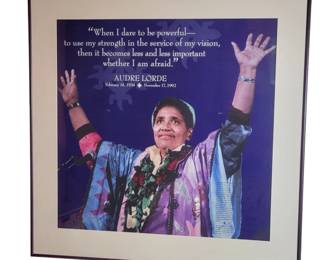 Audre Lorde Framed Lithograph