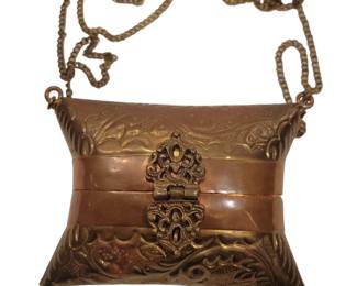 1930s Copper and Brass Pillow Purse