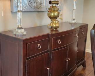 Matching wood console to be sold together or seperate as it makes a statement all on it's own