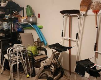 Garage items from tools to yard 