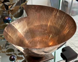 Swid Powell Silver Plate Bowl by Elsa Rady