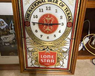 Lone Star Bar Clock