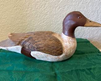 Hand Carved and Signed Wooden Ducks