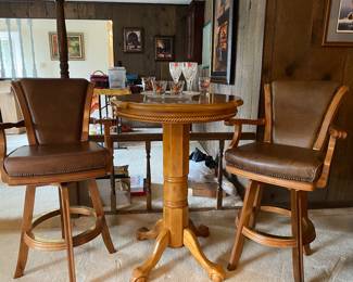 MCM Style Solid Wood Pub Set