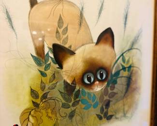 1963 George Buckett , Signed, Siamese Kitten Pic 