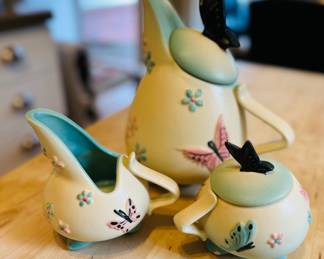1950's Hull Butterfly Tea Set 