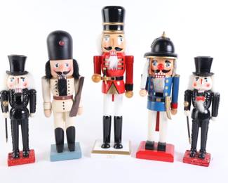 Lot 9540 Lot of Nutcrackers Figures  Candle Holders