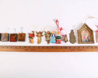 Lot 9503 Collection of Byzantine  Gold Tone Ornaments