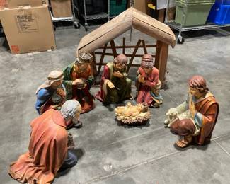 Lot 9102 Large Outdoor Nativity Scene