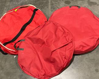 Lot 9095 Lot of 3 Zippered Wreath Storage Bags  1 Wreath