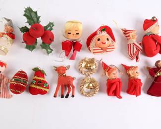 Lot 9075 Lot of Vintage Christmas Ornaments