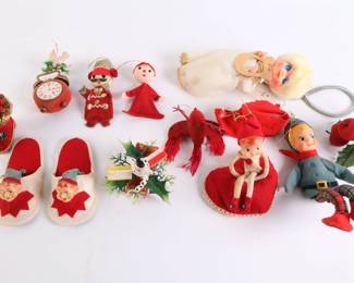 Lot 9074 Lot of Vintage Christmas Ornaments