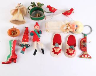 Lot 9072 Lot of Vintage Christmas Ornaments