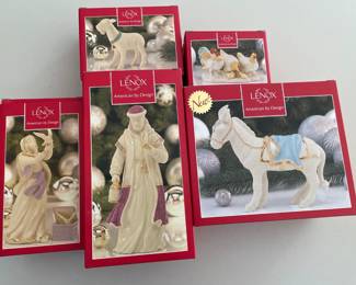 Lot 8217 Lot of Lenox First Blessing Nativity Figurines