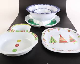Lot 8108 Lot of 5 Melamine Serving Dishes Platters