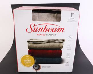 Lot 6512 Full Size  Sunbeam Heated Blanket  New in Box