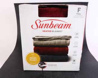 Lot 6511 Full Size  Sunbeam Heated Blanket  New in Box