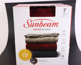 Lot 6509 Full Size  Sunbeam Heated Blanket  New in Box