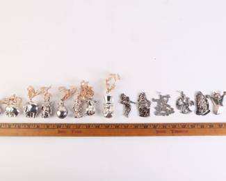Lot 911 Lot of Vintage Silverplated Ornaments